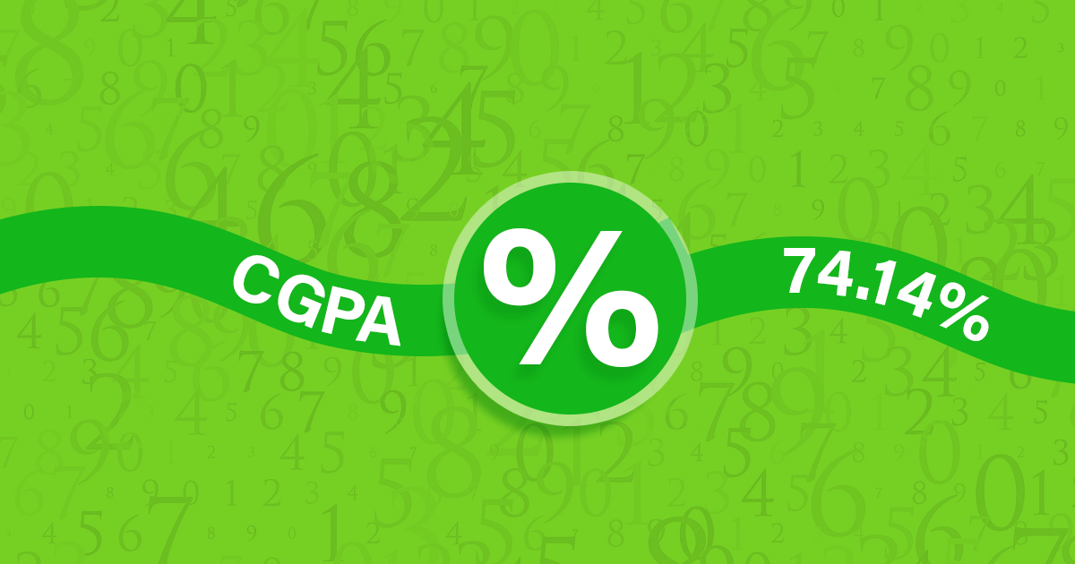 CGPA to percentage - How to convert CGPA into percentage?